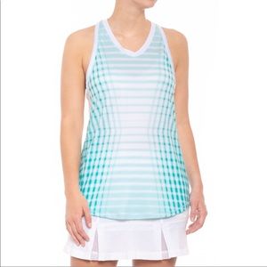 AthleticDNA Patterned Racket Racerback Tank Top
